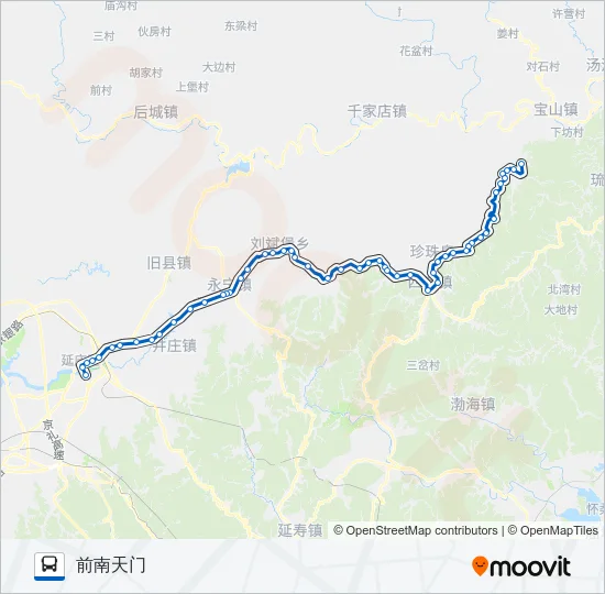 Y14 Bus Line Map