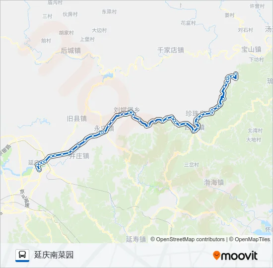 Y14 Bus Line Map
