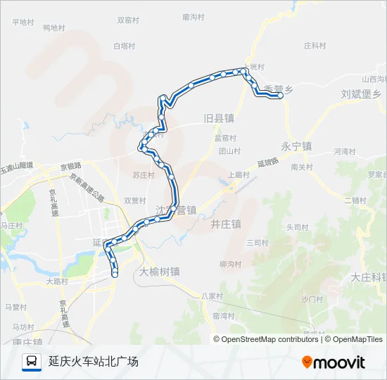 Y15 Bus Line Map