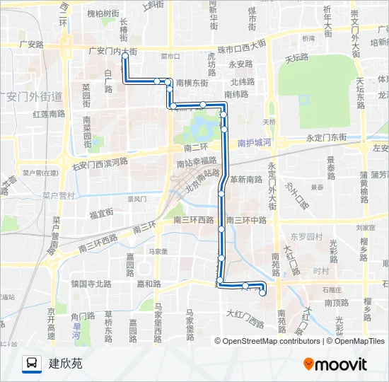 专13 Bus Line Map