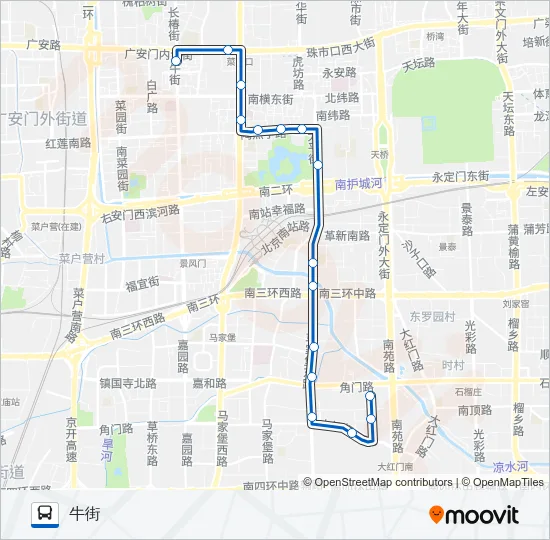 专13 Bus Line Map