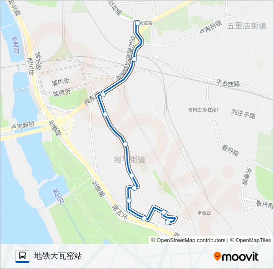 专17 Bus Line Map