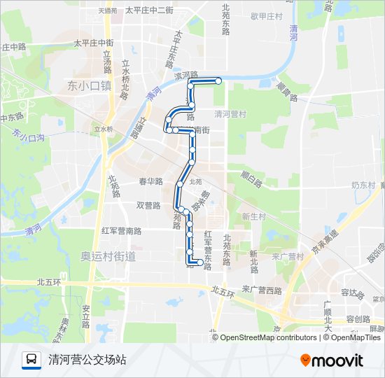 公交专20路的线路图