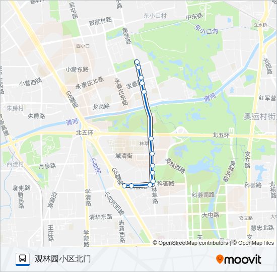 专44 bus Line Map