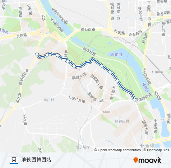 公交专55路的线路图