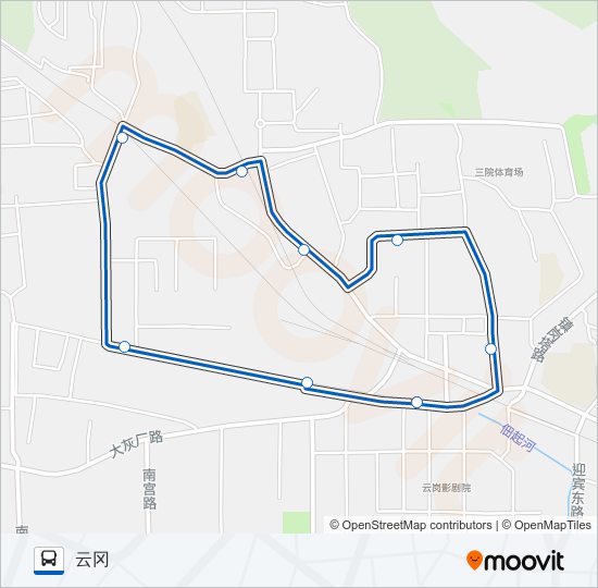 专57 bus Line Map