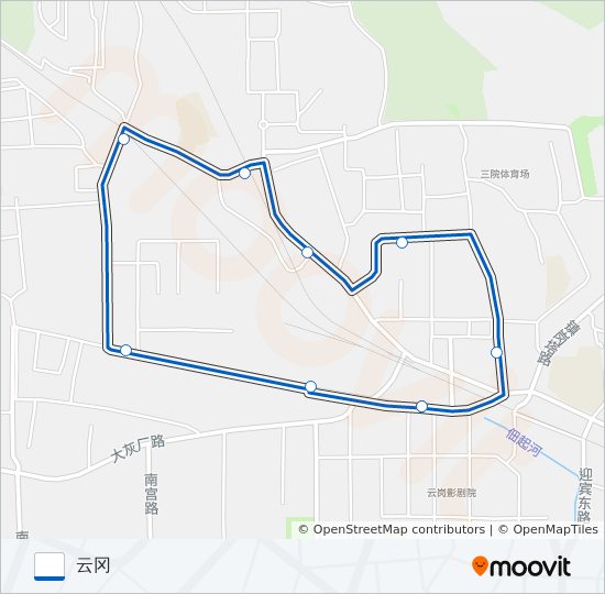 专57 bus Line Map