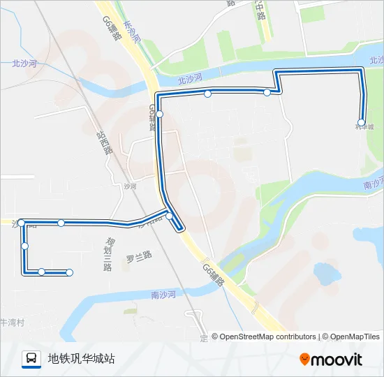 专66 Bus Line Map
