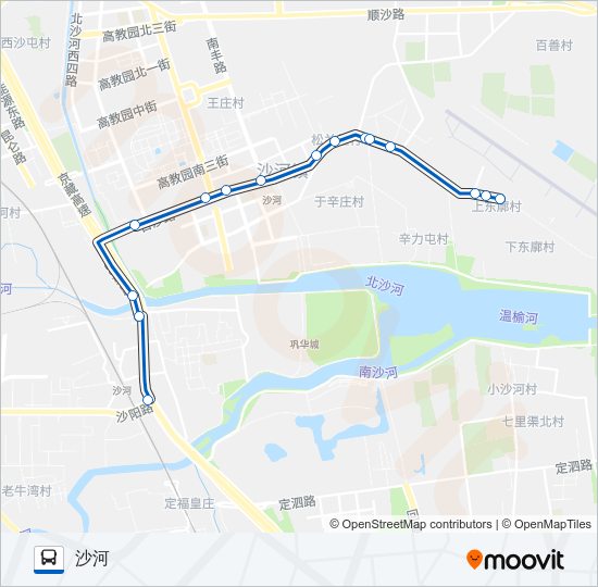 公交专70路的线路图