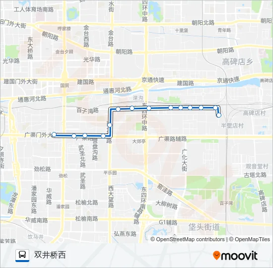 专87 Bus Line Map