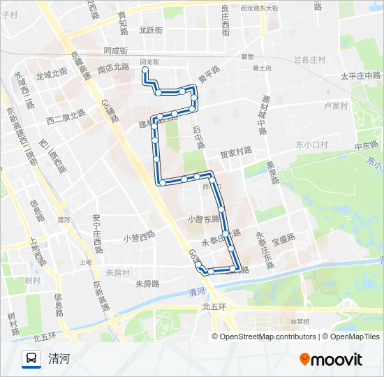 公交专89路的线路图