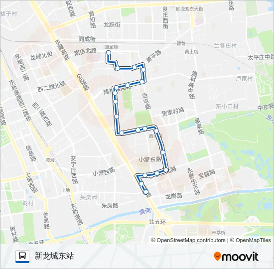 公交专89路的线路图