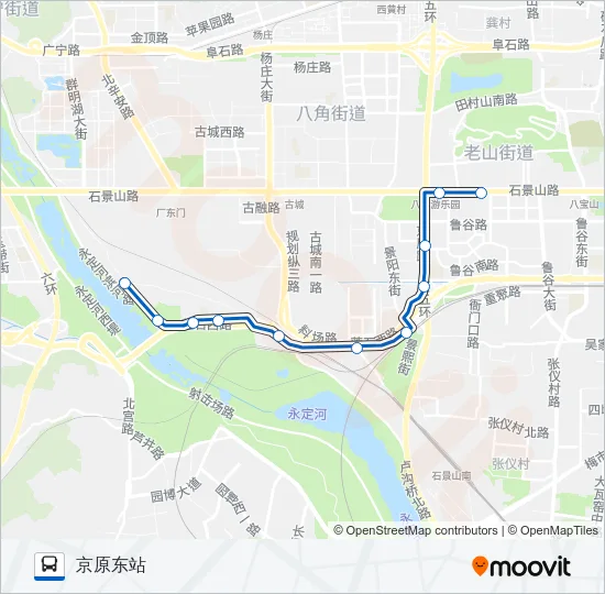 专91 Bus Line Map