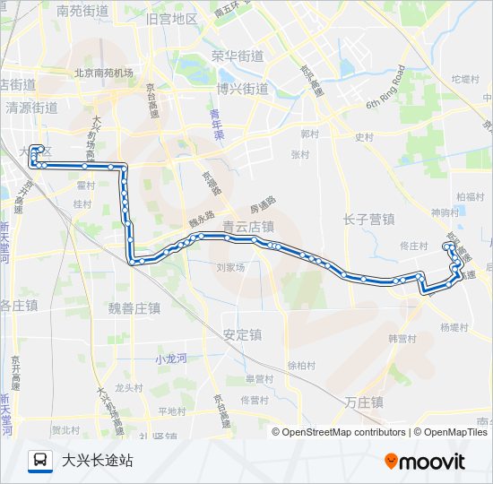 公交兴20路的线路图