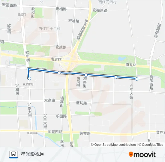 兴34 Bus Line Map
