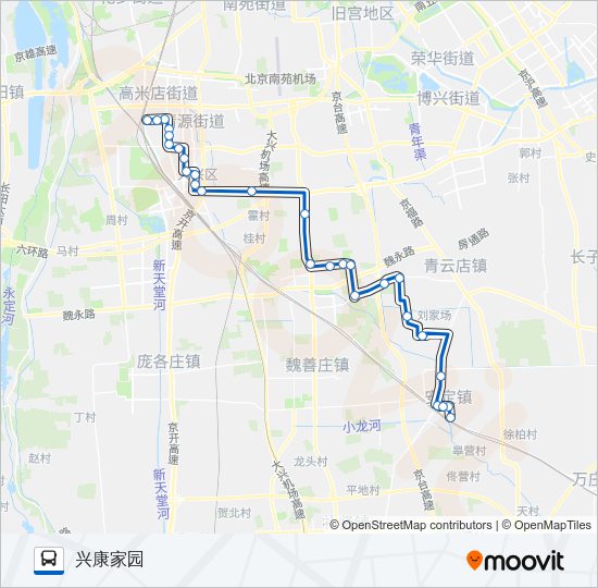 公交兴35路的线路图