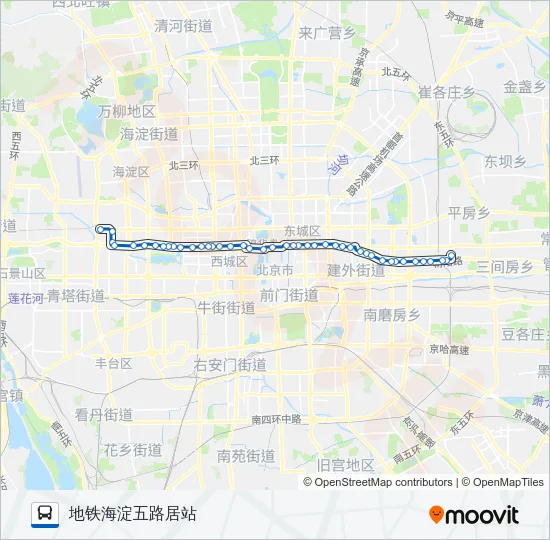 夜13 Bus Line Map