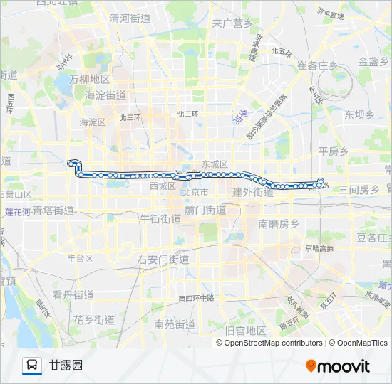 夜13 Bus Line Map