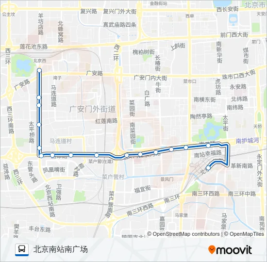 夜15 Bus Line Map