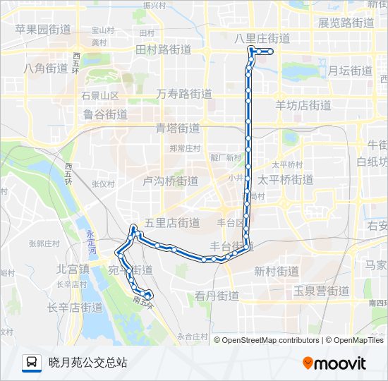 夜16 bus Line Map