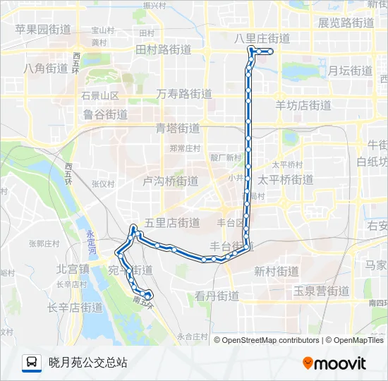 夜16 Bus Line Map