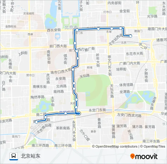 夜17 Bus Line Map