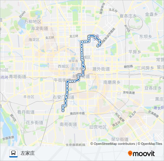 公交夜18路的线路图