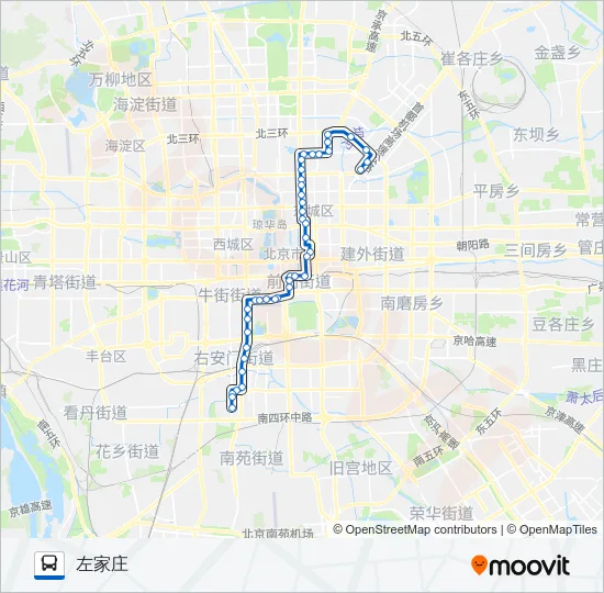 夜18 Bus Line Map