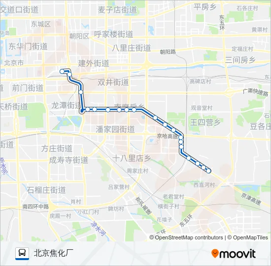 夜19 Bus Line Map