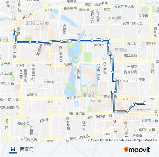 夜21 bus Line Map