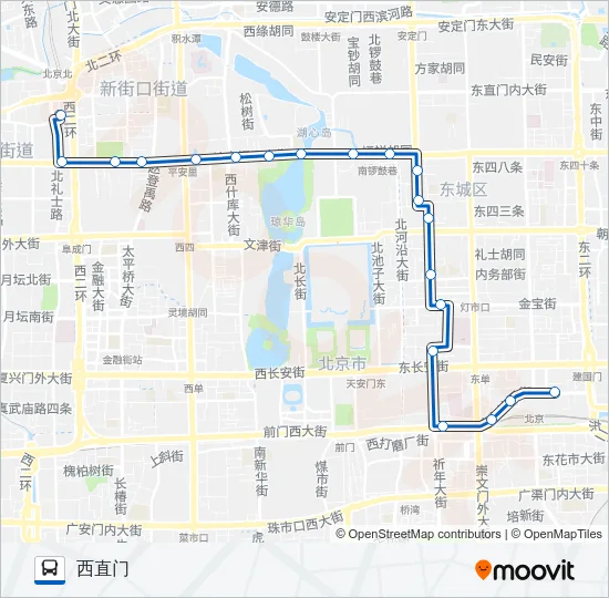 夜21 Bus Line Map