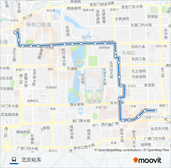 夜21 Bus Line Map