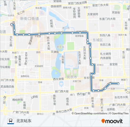 夜21 bus Line Map