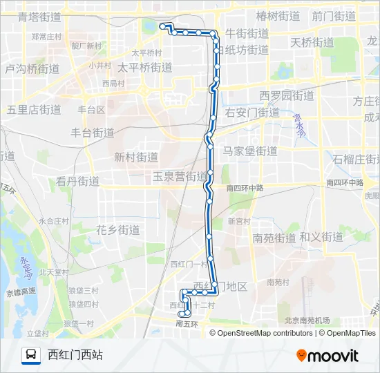 夜22 Bus Line Map