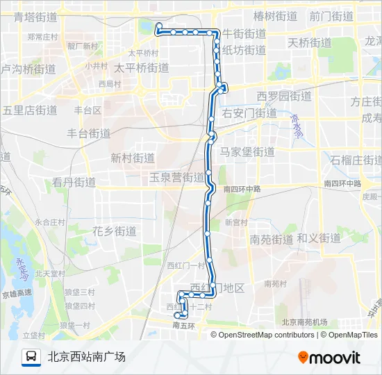夜22 Bus Line Map