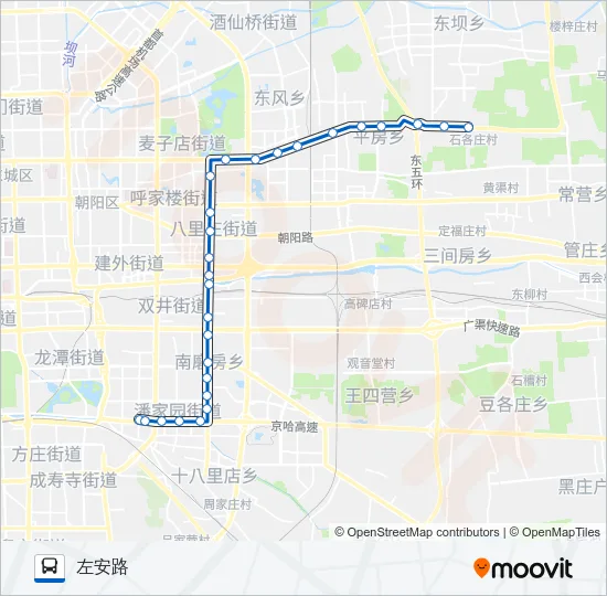 夜25 Bus Line Map