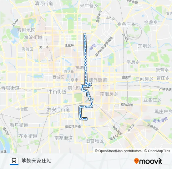 夜28 Bus Line Map