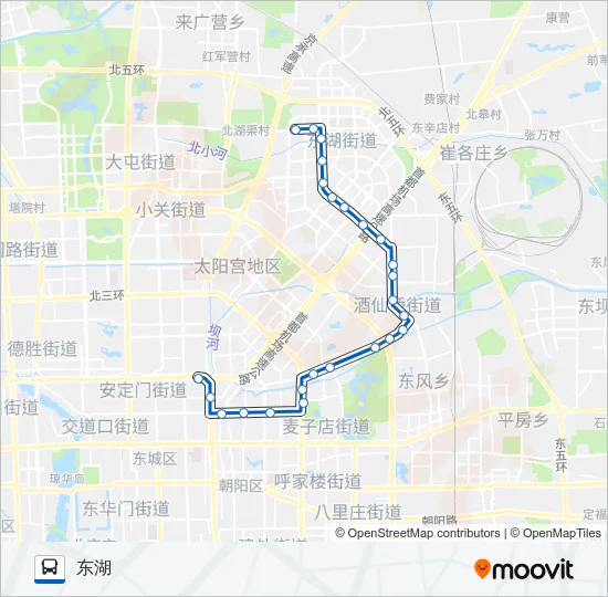 夜32 Bus Line Map