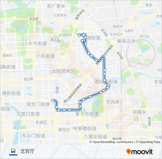 夜32 Bus Line Map