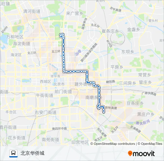 夜34 Bus Line Map