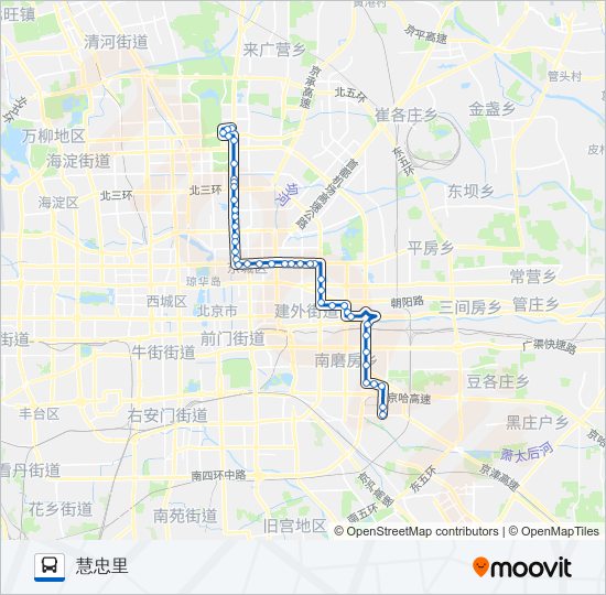 公交夜34路的线路图