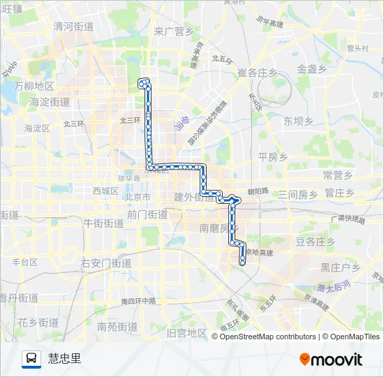 夜34 Bus Line Map