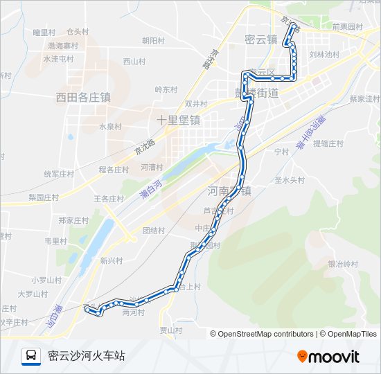 密10 bus Line Map