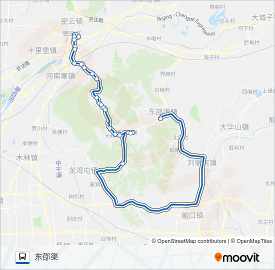 密13 Bus Line Map