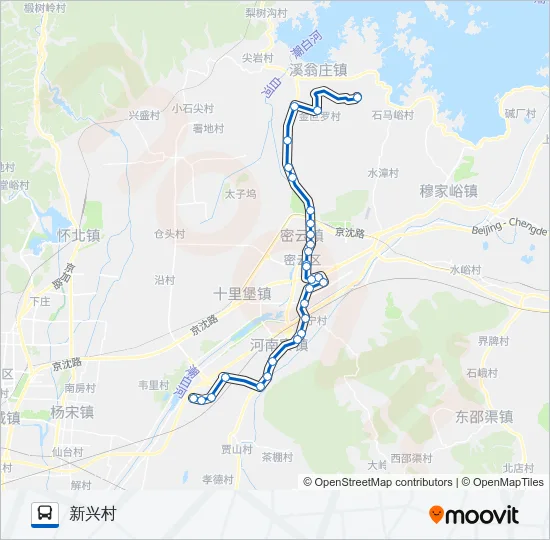 密15 Bus Line Map