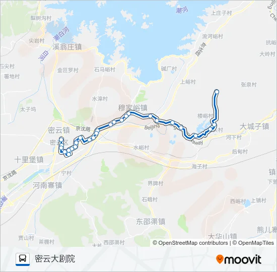 密17 Bus Line Map