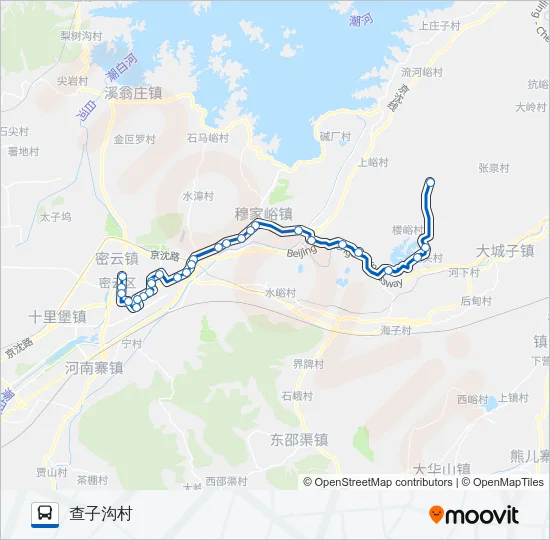 密17 Bus Line Map