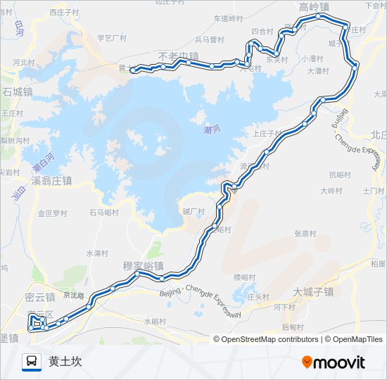 公交密19路的线路图