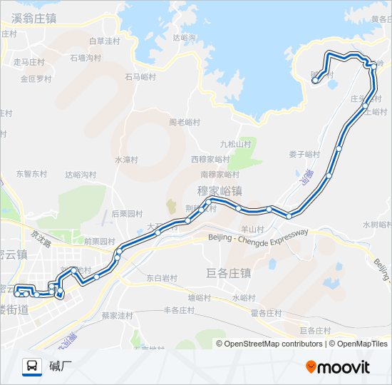 公交密23路的线路图