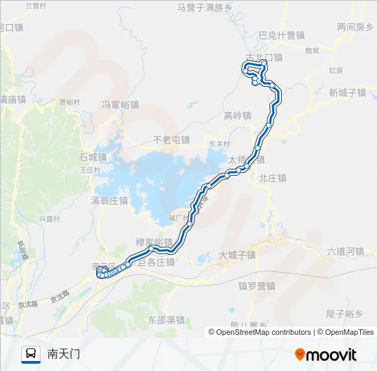 密25 Bus Line Map